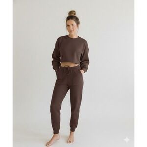 IVL Collective High Rise Joggers Sweatpants Womens S Athletic Fleece Cozy Sporty